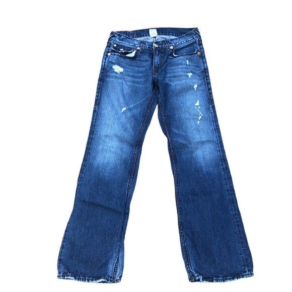 Vintage True Religion Jeans Size 32 BILLY GIANT BIG T Blue - Picture 4 of 8